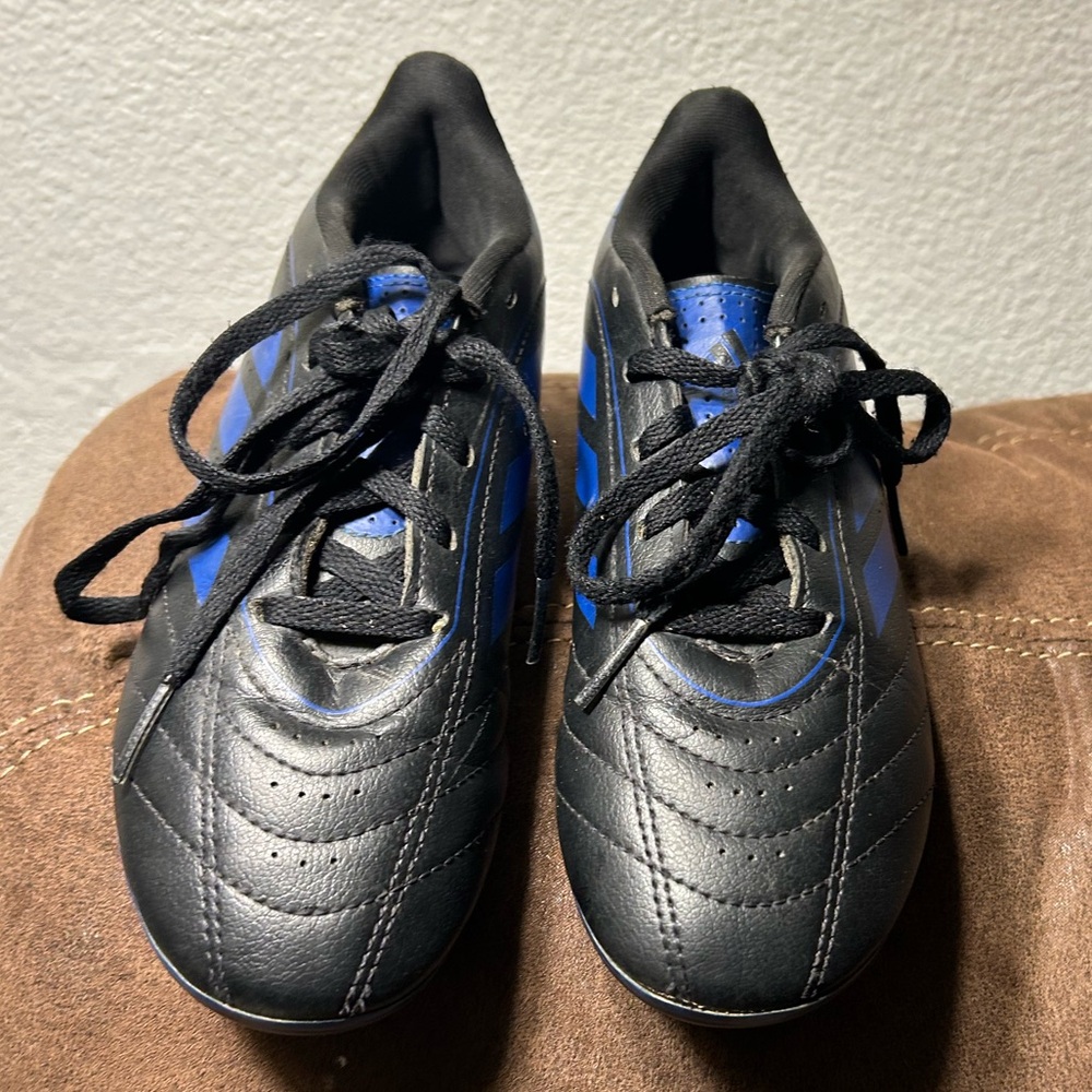 Adidas Goletto Black Blue Firm Ground Soccer Cleats Little Kids Size 2